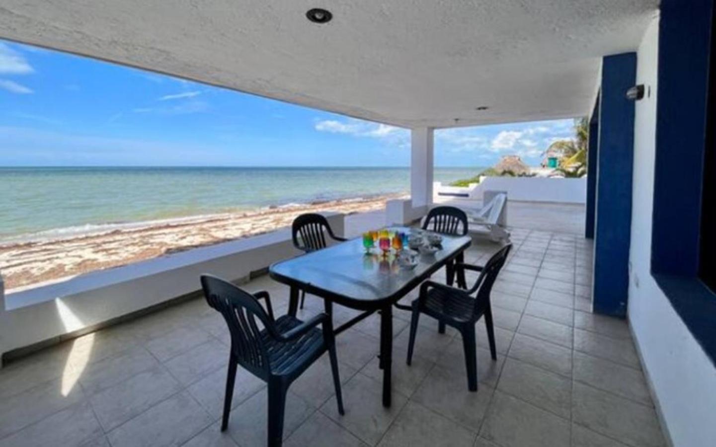 Don Lalo, Family Villa With Sandy Beach At Your Feet. Progreso  Esterno foto